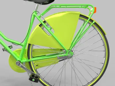 Bicycle High Poly 3D model