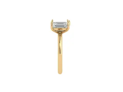 Solitair 2 Stone Ring 3D print model purchase