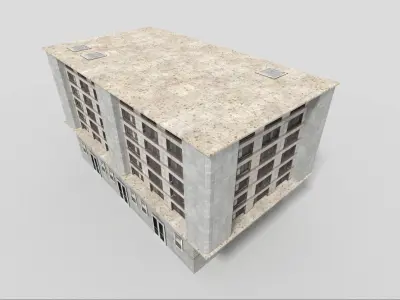 Office Building Low-poly 3D model