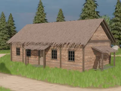 Island Village 3D model get