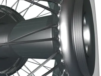 Spoke wheel 30s v2 3D model