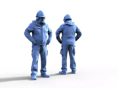 Rico A two men uniforms 3D print model