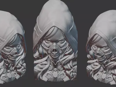 Sci-Fi Character Sculpture 3D print model