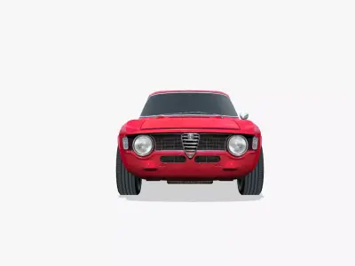 Alfa Romeo Giulia Sprint GTA 1965 Low-poly 3D model