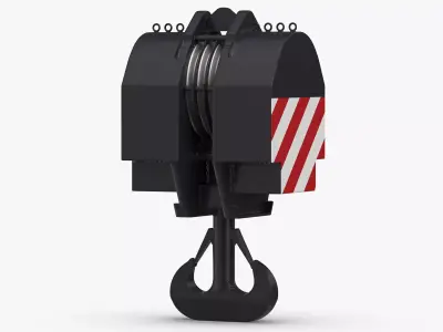 Liebherr LR Crane Hook Block 03 1 3D model