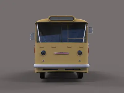 Gate bus from movie Mad Max 2 3D model