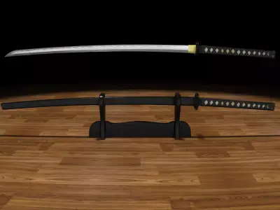 Katana musashi high poly 3D model