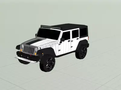 Jeep Has Shadow Free 3D model