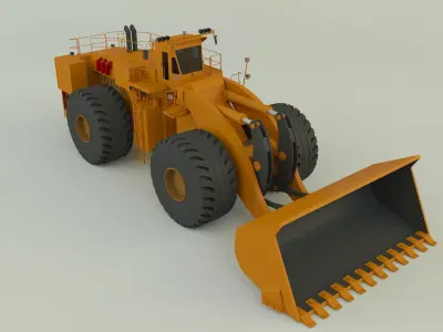 komatsun we2350 wheel loader 3D model