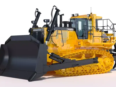 Bulldozer Komatsu D375A-8 3D model