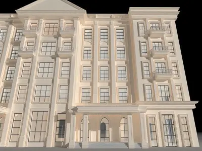 Old architectual building 3D model