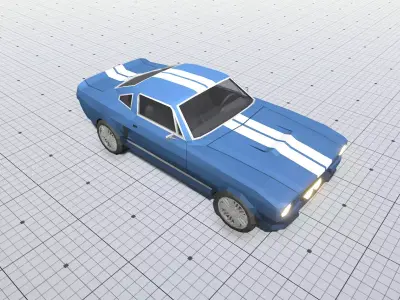 Free Low Poly Cars Pack - Stylized Vehicles for Games Free low-poly 3D model