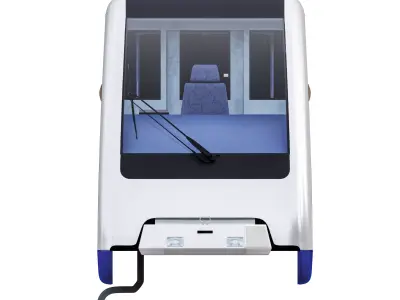 MOSCOW monorail EPS-01 and PATH 3D model