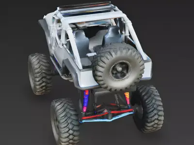 Prism Crawler Extreme Off-Road Jeep 3D Model Low-poly 3D model