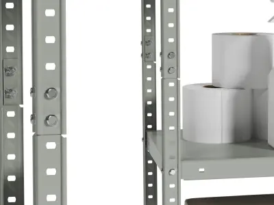 Metal Shelving 3D model