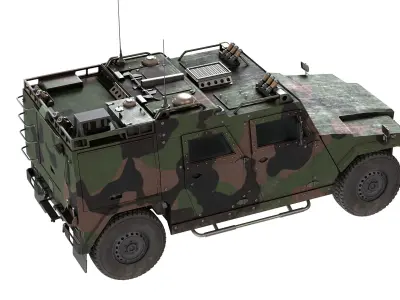Mowag Eagle IV Infantry Mobility Vehicle Low-poly 3D model