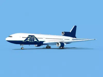 Lockheed L-1011 American Trans Air 2 3D model