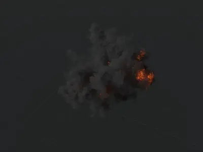 High Resolution Grenade Explosion 3D model