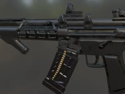 mp5 gun model  3D model