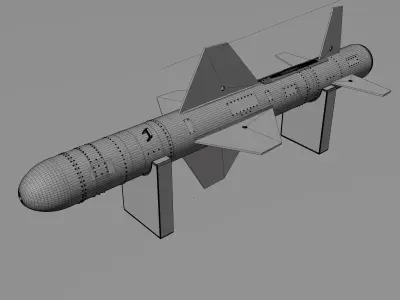Missile 3D model purchase