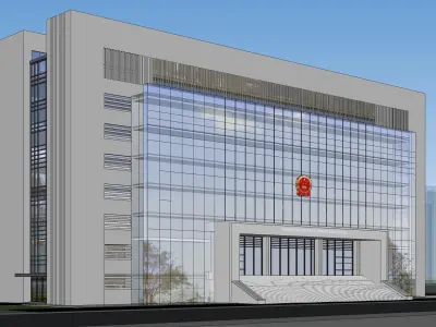 Sketchup Office Building F3 3D model