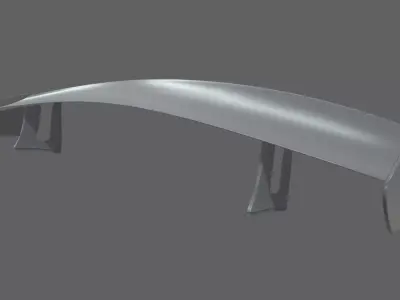 Car Spoiler 08 Low-poly 3D model