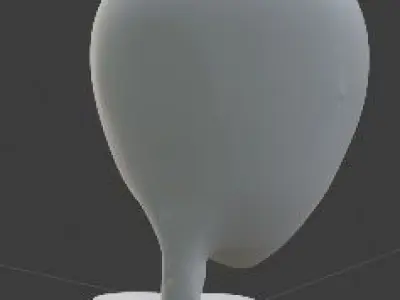 ALIEN GREY - BUST 3D print model