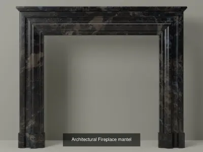 Architectural Fireplace mantel collection 3D Model Pack purchase