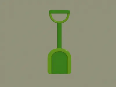 Toy Shovel 3D model