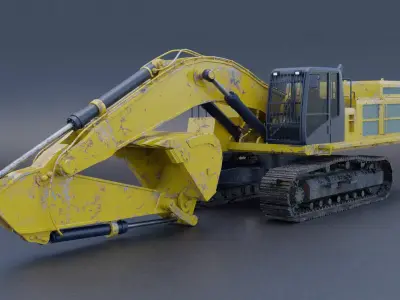 Generic Excavator 3D model 3D model