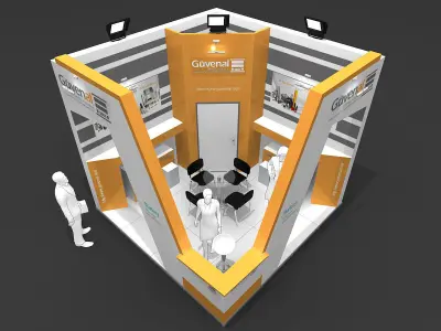 Exhibition Stand - ST0057 3D model