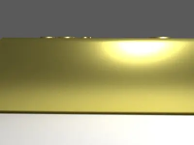 Gold Bar 3D model purchase