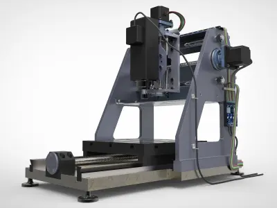 CNC Machine 3D model get