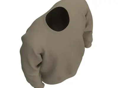 realistic sweat shirt 3d model 3D model