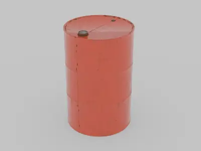 Metal Barrels Low-poly 3D model buy