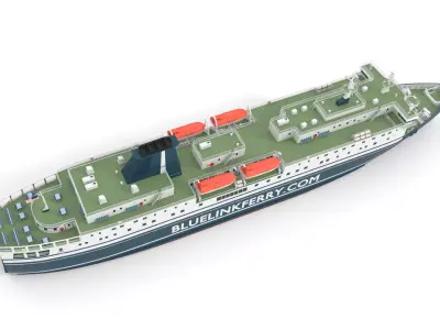 Ferry Ship 3D model