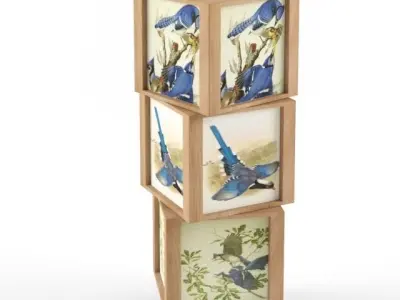 Bird Box Standing Lamp 3D model