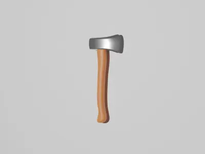 axe wood Low-poly 3D model purchase