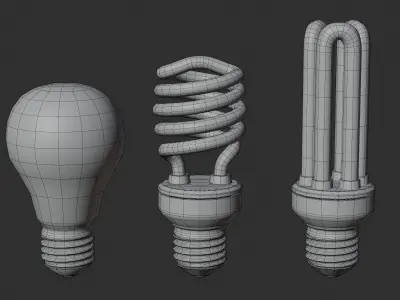 Light Bulbs 3D model