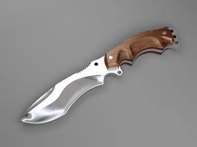 Knife 3D model 2