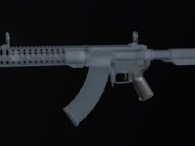 Magpul MOE pistol grip ar15 m4 Low-poly 3D model