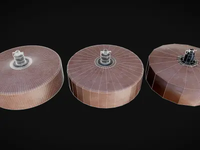 Japanese WW2 Type 3 Anti-Tank Mine 3D model