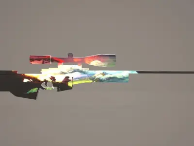 Awm with Custom skin 3D model