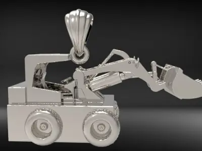 Wheel Loader Pendant 3D print model