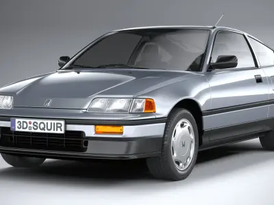 Honda Civic CRX II 1988 3D model