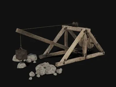 QUARRY MINE MACHINES CONSTRUCTION TOOL MACHINERY COLLECTION Low-poly 3D model