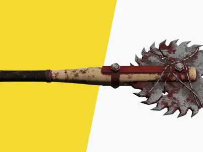 Survival realistic Weapon  Low-poly 3D model