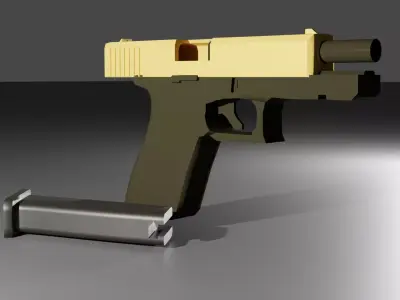 Glock 18 Low-poly 3D model order