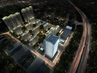 3Dmax fashion city commercial square building 248 3D model