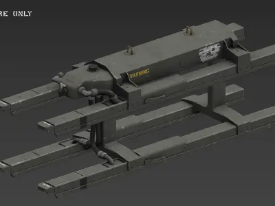 Helfire Missile Launcher Low-poly 3D model